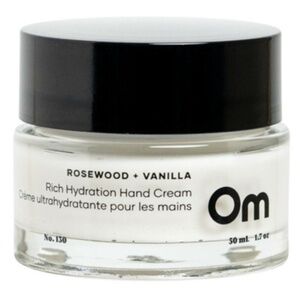 Om Organics Rich Hydration Hand Cream Rosewood + Vanilla | NWT